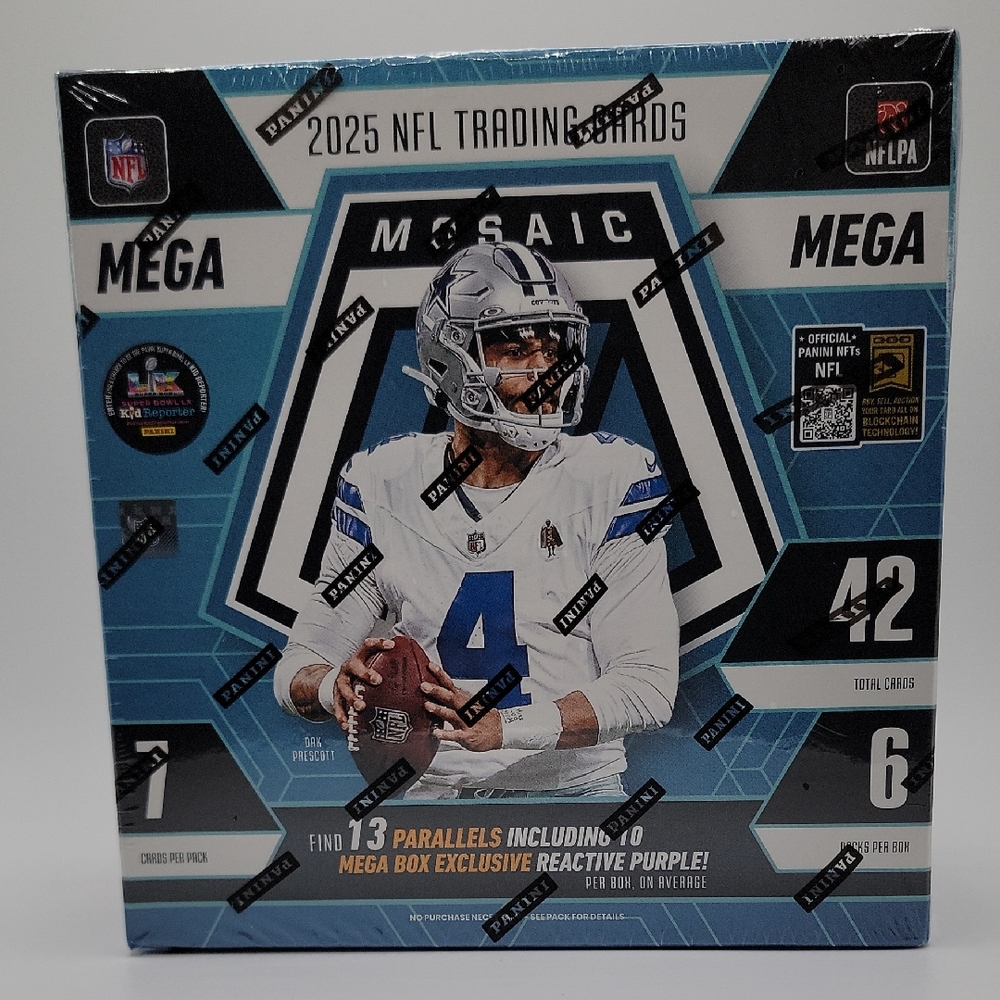 Panini Mosaic NFL Mega Box - Blue White Accents